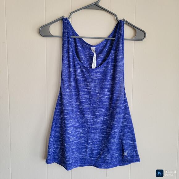 Alo Yoga Marbled Scoopneck Tank Top - Picture 1 of 3